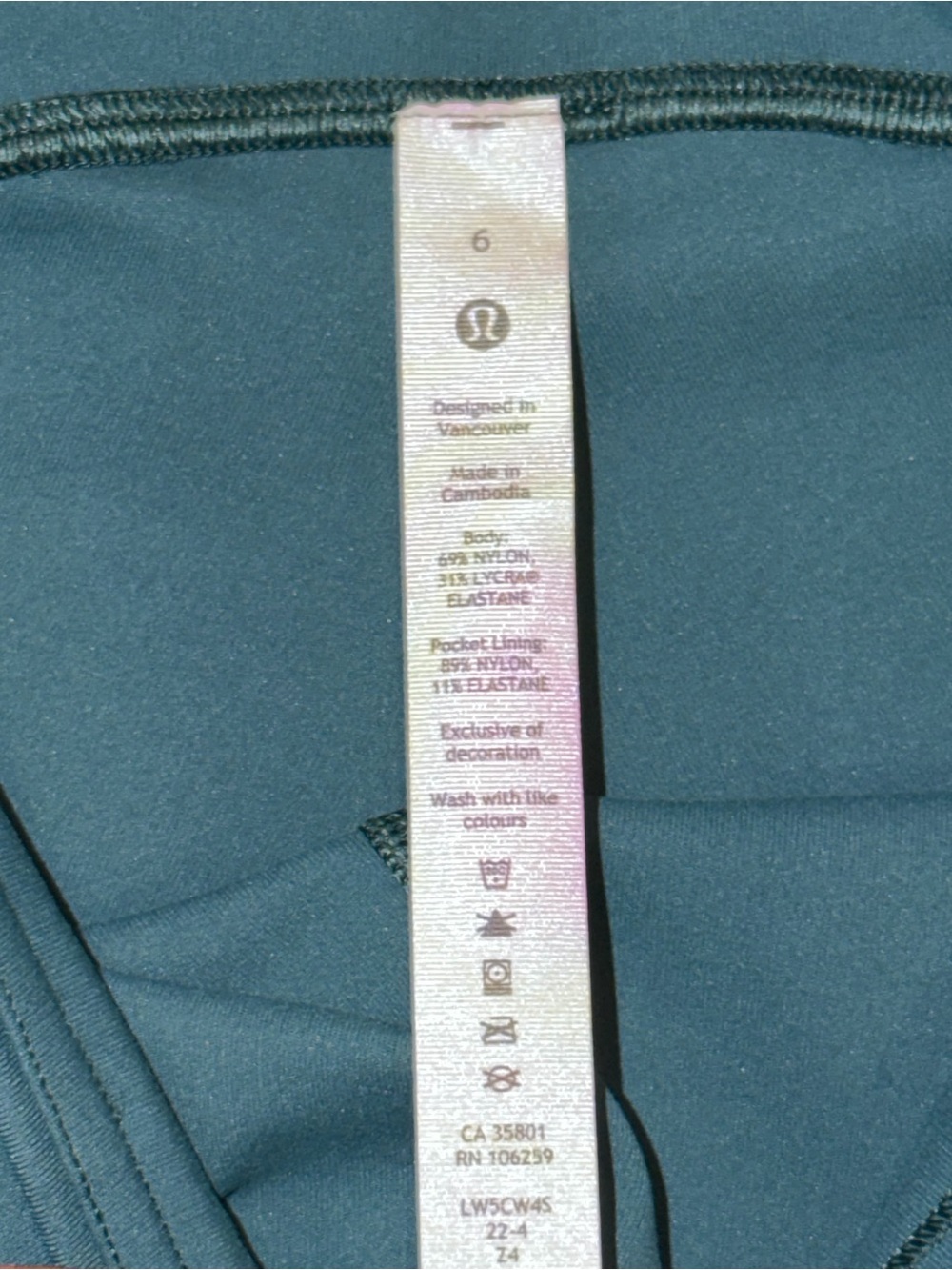 Lululemon Athletica Swift Speed HR 28” Tight Brushed Luxtreme GRNJ NWT size 6 - Picture 11 of 13
